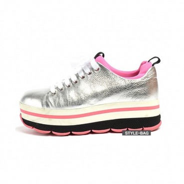 Prada 2019 Ladies Leather Platform Shoes- 프라다 여성 레더 플랫폼 슈즈 Pra0523x.Size(225 