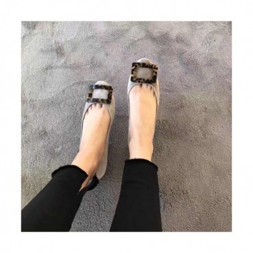 Roger Vivier 2019 Ladies Embellished Velvet Flat Shoes - 로저비비에 여성 엠블리쉬 벨벳 플랫 슈즈 Rog0042x.Size(220 