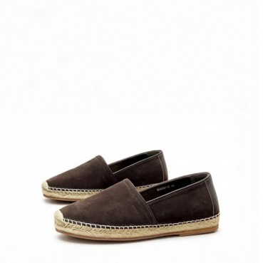 브루넬로쿠치넬리 남성 그레인 레더 에스파듀 - Brunello Cucinelli Mens Grain Leather Espadrilles 