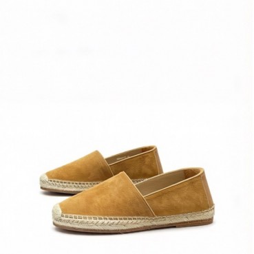 브루넬로쿠치넬리 남성 그레인 레더 에스파듀 - Brunello Cucinelli Mens Grain Leather Espadrilles 