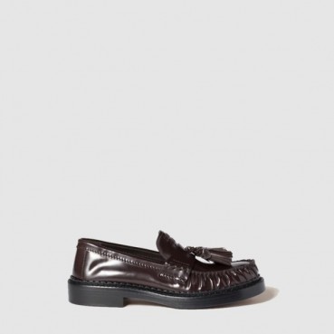 미우미우 여성 폴리시드 가죽 테슬 로퍼 - Miu Miu Womens Polished Leather Tassel Loafers 