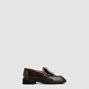 로저비비에 여성 비브 레인저 가죽 로퍼 - Roger Vivier Womens VIV Ranger Leather Loafers 