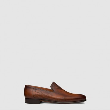 벨루티 남성 커시브 갈레 레더 로퍼 - Berluti Mens Cursive Gallé Leather Loafers 