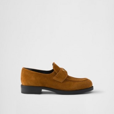 프라다 여성 스웨이드 로퍼 - Prada Womens Suede Loafer 