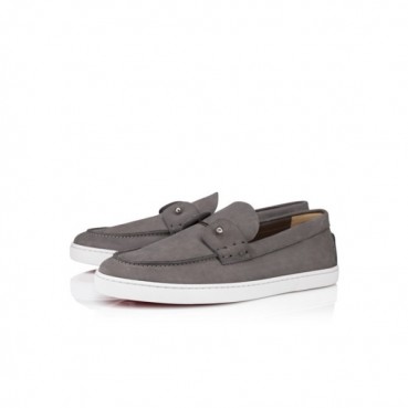 크리스찬 루부탱 남/녀 그레이 로퍼 - Christian Loubutin Unisex Gray Loafer 