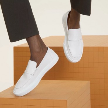 에르메스 남/녀 그레이 로퍼 - Hermes Unisex H Loafers 