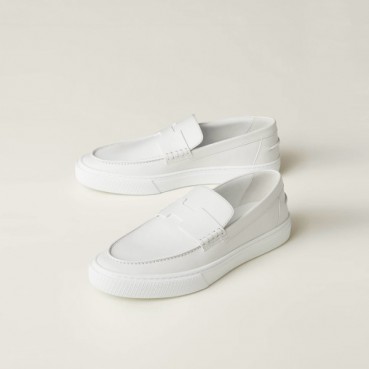 에르메스 남/녀 화이트 로퍼 - Hermes Unisex H Loafers 