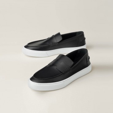 에르메스 남/녀 블랙 로퍼 - Hermes Unisex H Loafers 