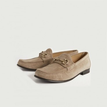 브루넬로쿠치넬리 남성 홀스빗 로퍼 - Brunello Cucinelli Mens Sandstone Loafer 
