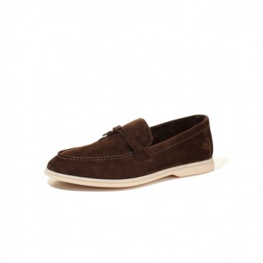 로로피아나 남/녀 브라운 로퍼 - Loro Piana Unisex Summer Walk Loafers 