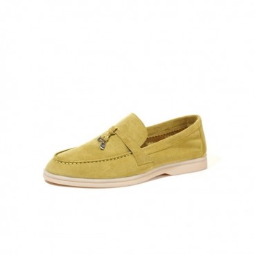 로로피아나 남/녀 옐로우 로퍼 - Loro Piana Unisex Summer Walk Loafers 