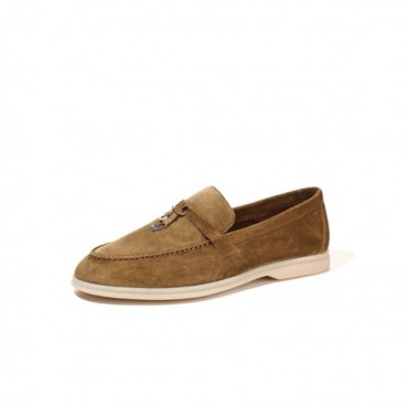 로로피아나 남/녀 카멜 로퍼 - Loro Piana Unisex Summer Walk Loafers 