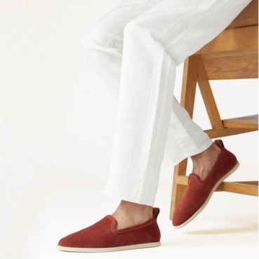 로로피아나 남성 오렌지 로퍼 - Loro Piana Mens Summer Walk Loafer 