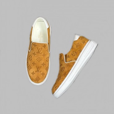 루이비통 남성 카멜 로퍼 - Louis vuitton Mens Camel Loafer 
