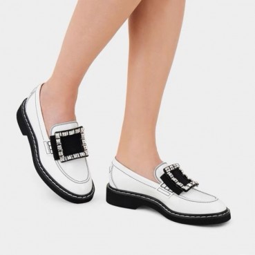 로저비비에 여성 화이트 로퍼 - Roger Vivier Womens White Loafer 