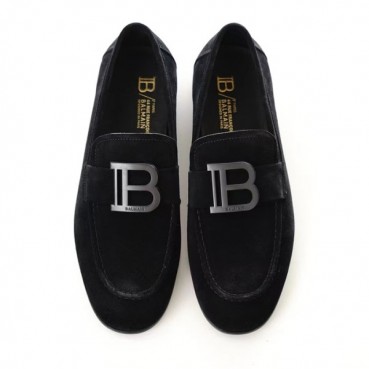 발망 남성 블랙 로퍼 - Balmain Mens Black Loafer 