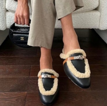 에르메스 여성 블랙 블로퍼 - Hermes Womens Black Bloafer 