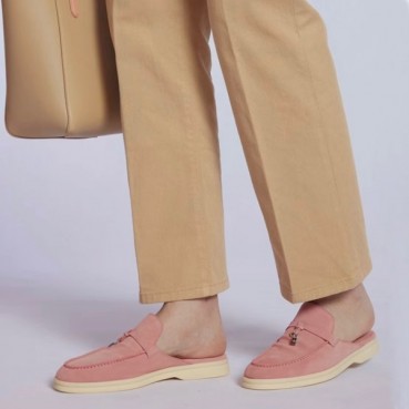 로로피아나 여성 버건디 블로퍼 - Loro Piana Womens Burgundy Bloafer 
