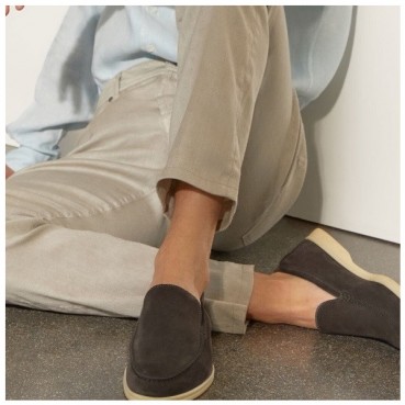 로로피아나 남성 카키 로퍼 - Loro Piana Mens Khaki Loafer 