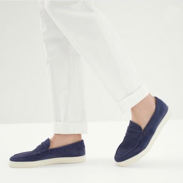 브루넬로쿠치넬리 남성 네이비 로퍼 - Brunello Cucinelli Mens Navy Loafer 