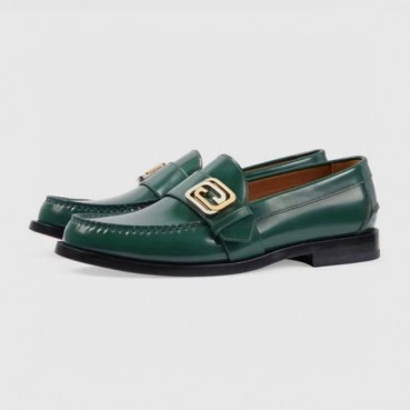 구찌 남성 이니셜 그린 로퍼 - Gucci Mens Green Loafer 