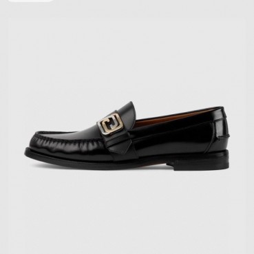 구찌 남성 이니셜 블랙 로퍼 - Gucci Mens Black Loafer 