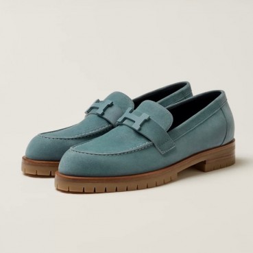 에르메스 여성 시그니처 블루 로퍼 - Hermes Womens Blue Loafer 