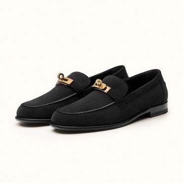 에르메스 여성 시그니처 블랙 로퍼 - Hermes Womens Black Loafer 