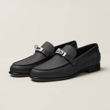 에르메스 여성 시그니처 블랙 로퍼 - Hermes Womens Black Loafer 