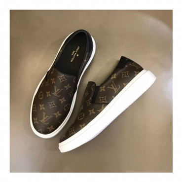 루이비통 남성 모던 브라운 로퍼 - Louis vuitton Mens Brown Loafer 