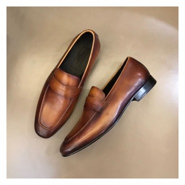 에르메네질도 제냐 남성 카멜 로퍼 - Ermenegildo Zegna Mens Camel Loafer 