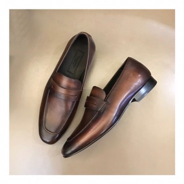 에르메네질도 제냐 남성 브라운 로퍼 - Ermenegildo Zegna Mens Brown Loafer 