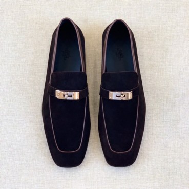 에르메스 남성 시그니처 브라운 로퍼 - Hermes Mens Brown Loafer 
