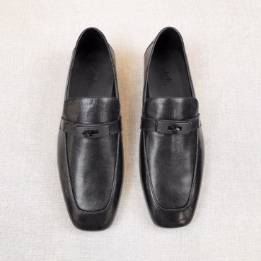 에르메스 남성 시그니처 블랙 로퍼 - Hermes Mens Black Loafer 