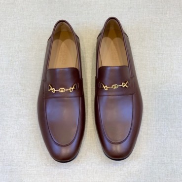 구찌 남성 이니셜 브라운 로퍼 - Gucci Mens Brown Loafer 