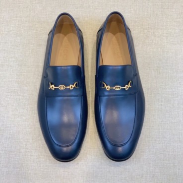 구찌 남성 이니셜 네이비 로퍼 - Gucci Mens Navy Loafer 