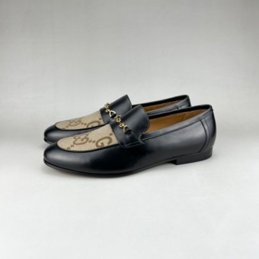 구찌 남성 이니셜 블랙 로퍼 - Gucci Mens Black Loafer 