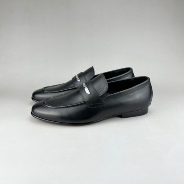 루이비통 남성 모던 블랙 로퍼 - Louis vuitton Mens Black Loafer 