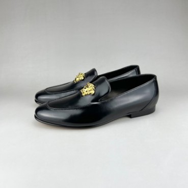 베르사체 남성 메두사 블랙 로퍼 - Versace Mens Black Loafer 