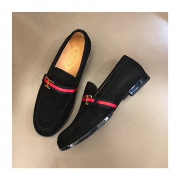 토즈 남성 블랙 스트랩 로퍼 - Mens Black Loafer 