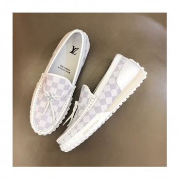 루이비통 남성 모노그램 화이트 로퍼 - Mens White Loafer 