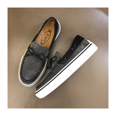 토즈 남성 리본 그레이 로퍼 - Mens Gray Loafer 