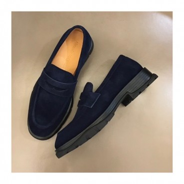 알렌산더 맥퀸 남성 네이비 로퍼 - Mens Navy Loafer 