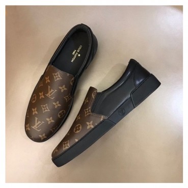 루이비통 남성 모노그램 브라운 로퍼 - Mens Brown Loafer 