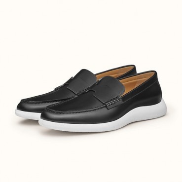 에르메스 남성 모던 블랙 로퍼 - Mens Black Loafer 