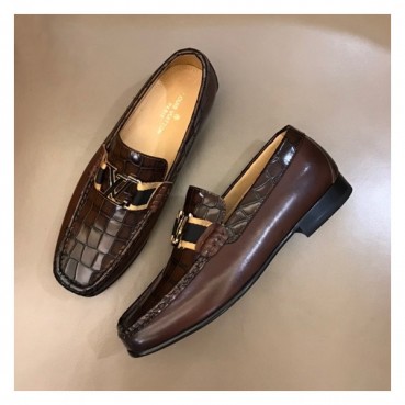 루이비통 남성 클래식 브라운 로퍼 - Mens Brown Loafer 