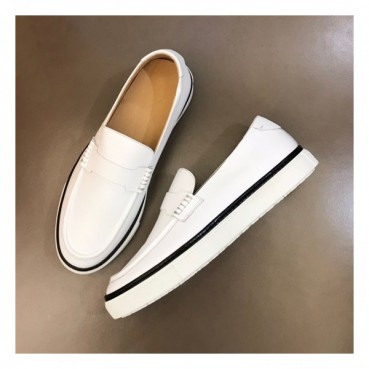 에르메스 남성 히든 화이트 로퍼 - Mens White Loafer 