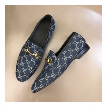 구찌 남성 홀스빗 블루 로퍼 - Mens Blue Loafer 