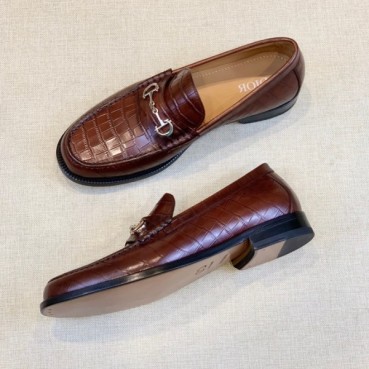 디올 남성 모던 브라운 로퍼 - Mens Brown Loafer 