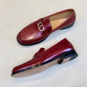 디올 남성 모던 레드 로퍼 - Mens Red Loafer 
